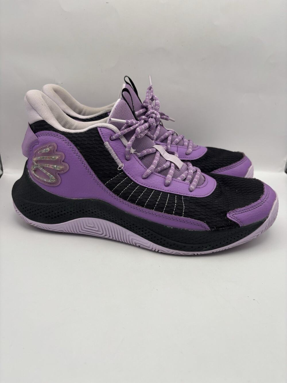 Under Armour Curry 327 Basketball Purple Shoes Men Size 10.5 Women Size 12